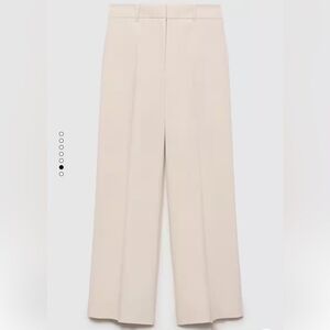 NWOT.  Mango.  Wide leg pants.  Ecru, size 4